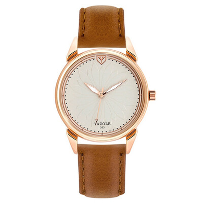 

YAZOLE Rose Gold Fashion OL Watch Women Top Famous Brand Luxury Women's Watches Unique Dress Wristwatch Female Clock