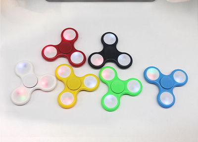 

LED light Fidget Hand Spinner Torqbar Brass Finger Toy EDC Focus Gyro Gift