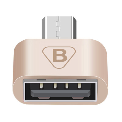 

BIAZE Micro USB charging&data transfer cableAdapter Micro to OTG gold