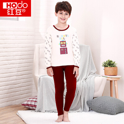 

Red beans children&39s cotton underwear suit men&39s large children autumn&winter low-necked cartoon breasts 100 cotton Qiuqiu Qiuku children&39s cotton sweater HDM15 possession of green 110