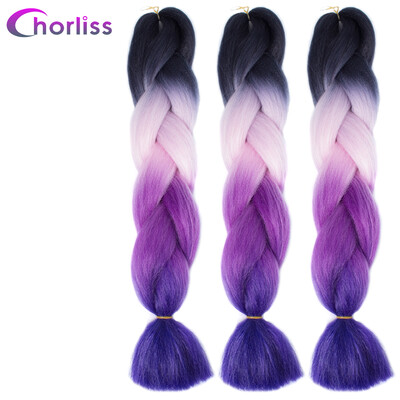 

Chorliss Synthetic Jumbo Плетение волос 24Inch 100g оплетка волос Плетение Волосы для волос Блондинка Вязание крючком False Наращи