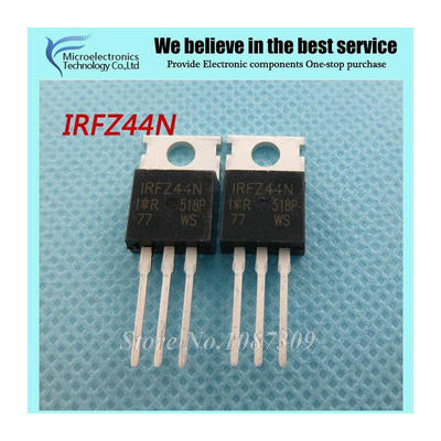 

50pcs free shipping IRFZ44N IRFZ44 IRFZ44NPBF MOSFET MOSFT 55V 41A 175mOhm 42nC TO-220 new original