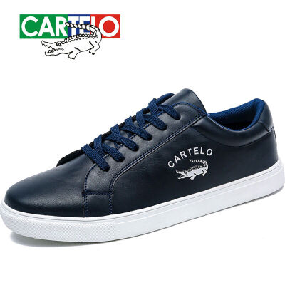 

CARTELO mens breathable low lace-up sports shoes