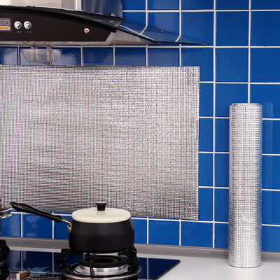 

Ou Runzhe aluminum foil anti-soot paper kitchen stickers cabinet wall stickers waterproof moisture mats drawer mat 60 300 cm