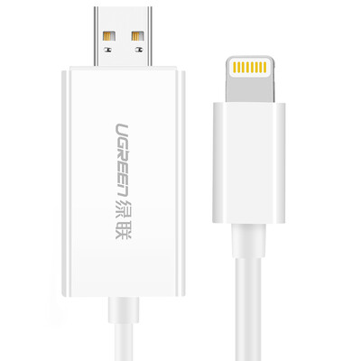 

Green Alliance Apple Combo Card Reader MFi Certification iphone / ipad / ipod card U disk phone dual-use TF / SD card memory expansion container USB power supply 30612
