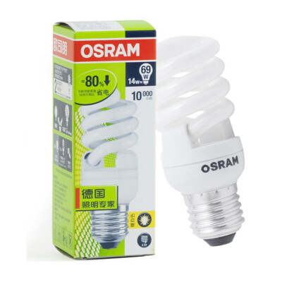 

OSRAM OSRAM T2 Миниатюрная спиральная энергосберегающая лампа 14W Дневной свет E27