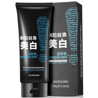 

Boston Men Whitening Moisturizing Cleanser 150g Cleanser Whitening Moisturizing Deep Cleansing