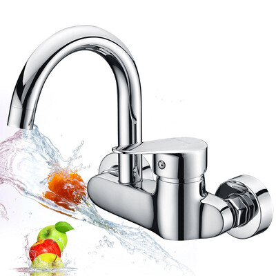 

Lyle Poddan Larsd LD75022 copper main body wall-mounted kitchen faucet hot&cold single bowl sink sink laundry pool mixing valve