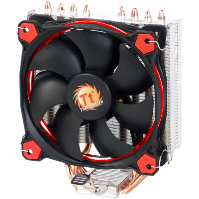 

Tt Thermaltake Riing S200 CPU heatsink AM4 4 heat pipe Riing 12cm red fan with grease silent hydraulic bearings