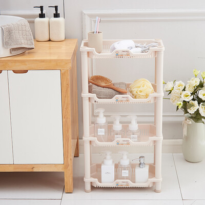 

【Jingdong Supermarket】 Shunmei Shelf Trumpet Rectangle Three-Shelf Bathroom Cabinet Kitchen Shelf SM-2360