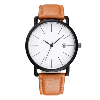 

BAOSAILI Brand Unisex Watches Leather Strap Simple Quartz Wristwatches Sport Business Man Waterproof Clock