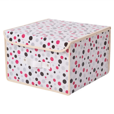 

Baicaoyuan dot fabric storage box home storage storage box