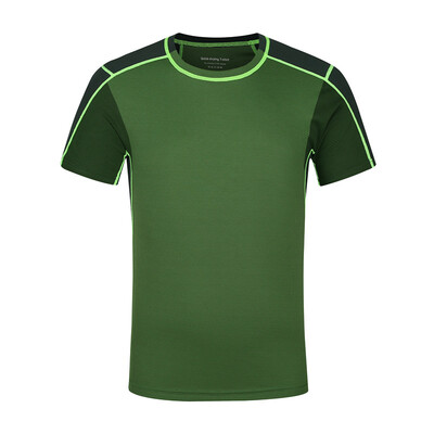 

Antarctic Nanjiren outdoor couples short-sleeved T-shirt round neck solid color quick-drying T-shirt bottoming shirt NRT7H80423 military green 2XL