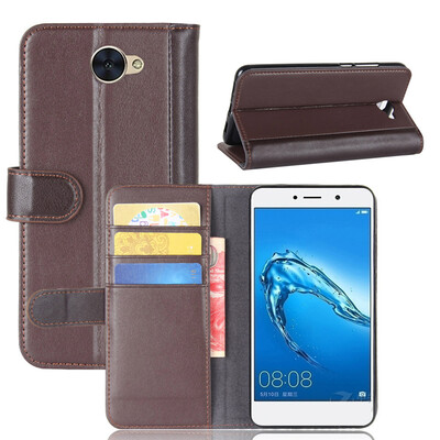 

GANGXUN Huawei Y7 Чехол из натуральной кожи Magnetic Flip Cover Kickstand Слот для карт Wallet Coque для Huawei Y7