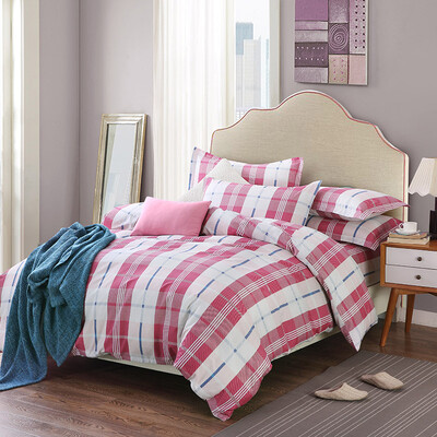 

Yingxin textile cotton bedding high count three-piece high school dormitory cotton sheets quilt cover suite single 12-meter Carmen red