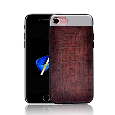 

IPhone6 6plus mobile phone shell iPhone7 simulation environmental crocodile pattern phone protection sets of leather phone shell m