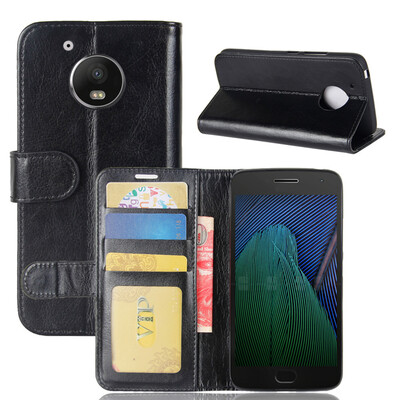 

GANGXUN Motorola Moto G5 Чехол из высококачественной кожи PU с флип-кикбутом для мотоцикла G5