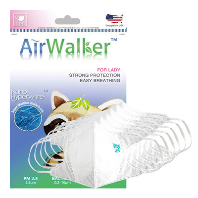 

Уолкер Airwalker США импорт свежего респиратора фильтр Ms. применять анти-туман и дымка PM2.5 типа уха установлен 6