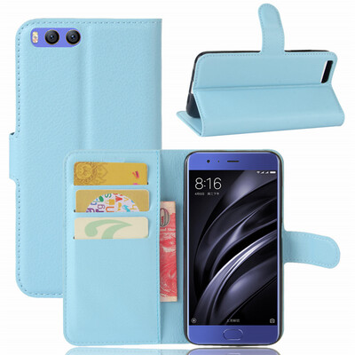 

GANGXUN Xiaomi Mi 6 Case High Quality PU Leather Flip Cover Kickstand Anti-shock Wallet Case for Xiaomi Mi 6