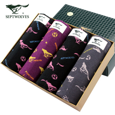

SEPTWOLVES mens cotton breathable boxer underwear 4 loaded