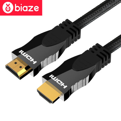 

BIAZE HDMI digital high-definition line 8 m support ultra-clear 2K 4K resolution 3D function computer TV projector display cable gray line JD003