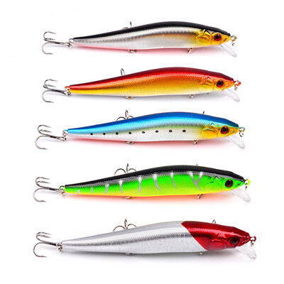 

1PC Minnow Fishing Lure Plastic Hard Bass Baits 14cm-5.51"/23g-0.81oz with #4 Hooks Fishing Wobblers
