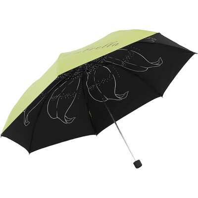 

[Jingdong supermarket] paradise umbrella (sunscreen index UPF50 +) achievements dream condensate silk black rubber three fold pencil sunny umbrella sun umbrella yellow 31020E