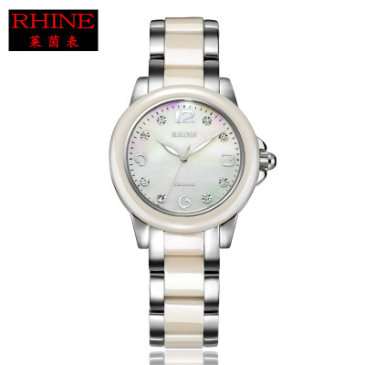 

Rheinland (RHINE) watch fashion series ceramic quartz ladies watch waterproof female watch 89053L-74A