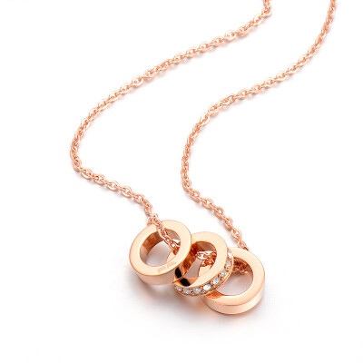 

Folli Follie Fu Li Fu Li Lady TOUCH series rose gold necklace 3N16T006RC