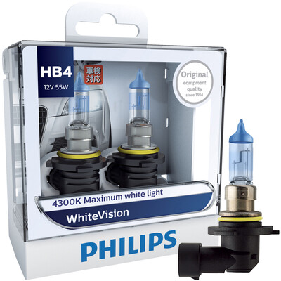 

Philips whitevision одна пара Car галогенные фары 4300 К H1 H4 H7 H11 H3 HB3 HB4 12 В 55 Вт whitelight скрасить 60% Фары