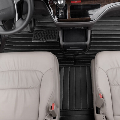 

Huashi Honda Odyssey foot pad Odyssey special all-round four seasons leather feet Odyssey car mats Honda Odyssey modified accessories business black