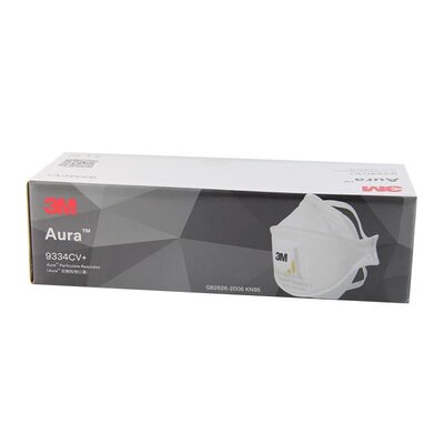 

3M anti-haze masks 9334CV KN95 anti-fog haze dust PM25 riding industrial dust men&women mask KN95 with breathing valve 3 box
