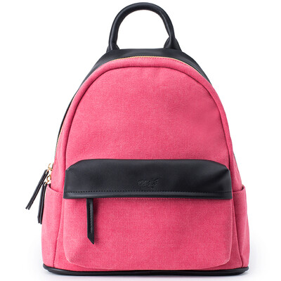 

Baifeng Backpack Simple Fashion Casual Canvas PU Leather Backpack
