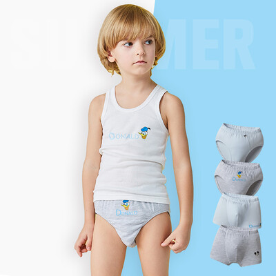 

Disney (Disney) 4 children's clothing Lycra cotton angle underwear big boys baby triangle four corners shorts 48177Y0 four color installed 120