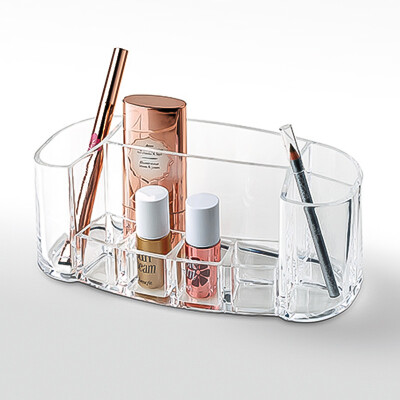 

MECOR Creative Transparent Acrylic Desktop Storage Boxes Skin Care Cosmetics Storage Box 8661