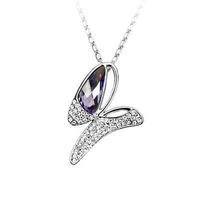 

Yoursfs Long Pendant Charm Necklace Elegant Butterfly Style for women Trendy Design