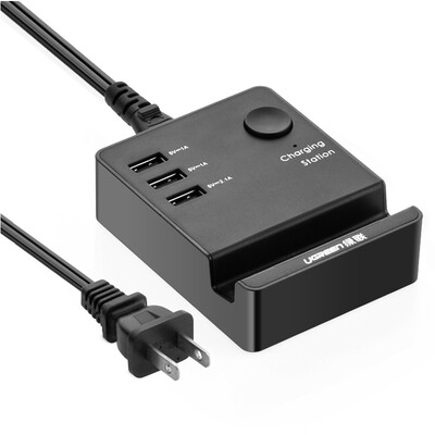 

Зеленый связанного USB зарядного устройства многоходовой зарядки головка телефон таблетка адаптер питания быстро / вилка применить 5V / 2a Apple, Эндрюс Samsung проса Huawei стент 20386 Black