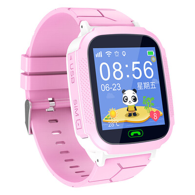 

(PALMHANG) children's phone watch student positioning smart watch mobile phone boys and girls waterproof children's watch M11a pink