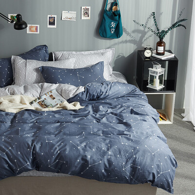 

Byford byford cotton bed type twill print four-piece sleek minimalist cotton kit double 1518 m bed quilt cover 200230 star map