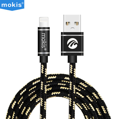 

Moxi mokis high-quality Apple 76 5s data cable charging line mobile phone charger line power cord 3 installed 1 m black red gray for iphone series