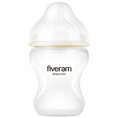 

Wuyang FIVERAMS child treasure original green silicone anti-flat gas wide caliber baby bottle 230ml