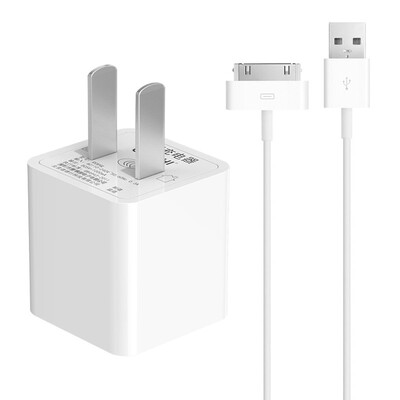 

Capshi Apple 4s data cable USB mobile phone tablet charging kit 1 meter charging line 1A mobile phone charger support iPhone4 4S 3GS ipad2 3