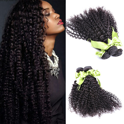 

Brazilian Kinky Curly Virgin Hair 3 Bundle Deals 7A Brazilian Curly Weave Human Hair Bundles Brazilian Kinky Curly Virgin Hair