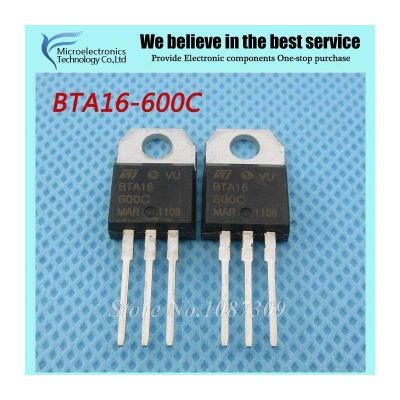 

5pcs free shipping BTA16-600C BTA16-600 BTA16 Triacs 16 Amp 600 Volt TO-220 new original