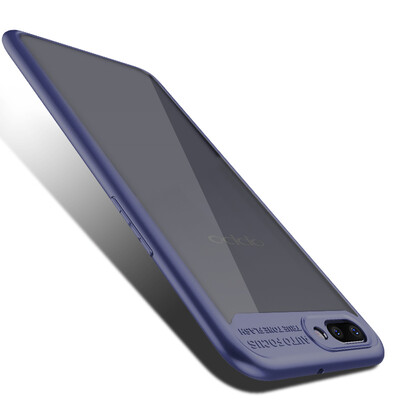 

KOOLIFE OPPOR11 case shell case full package edge acrylic transparent shell camera protection anti-crash shell male&female models for oppo r11 blue