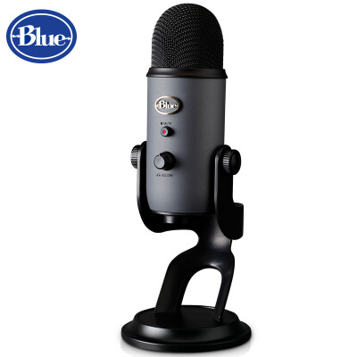 

Blue yeti snow monster USB professional condenser microphone computer mobile games live anchor singing shout Mai microphone universal K singing meeting recording smoke gray