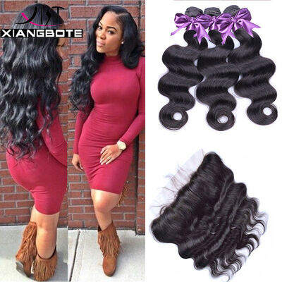 

Lace Frontal Closure With Bundles Brazilian Body Wave With Closure Brazilian Virgin Hair With Closure Human Hair With Closure
