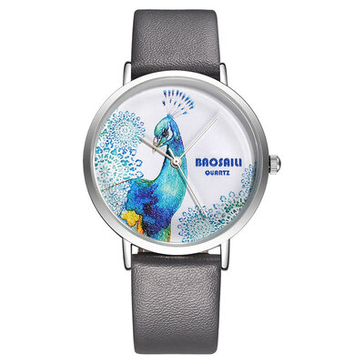 

BAOSAILI Kids Clock Cute Peacock Girls Dress Wristwatches Boys Leisure Sport Quartz Watch Unisex Charm Watch
