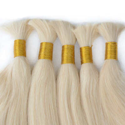 

613 Honey Blonde bulks Malaysian Straight bulk Hair Weave 3 Straight Blonde Bundles Honey bulks MalaysianVirgin Hair Straight