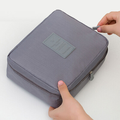 

Fatihi portable wash bag business travel waterproof storage bag cosmetic bag gray travel suit